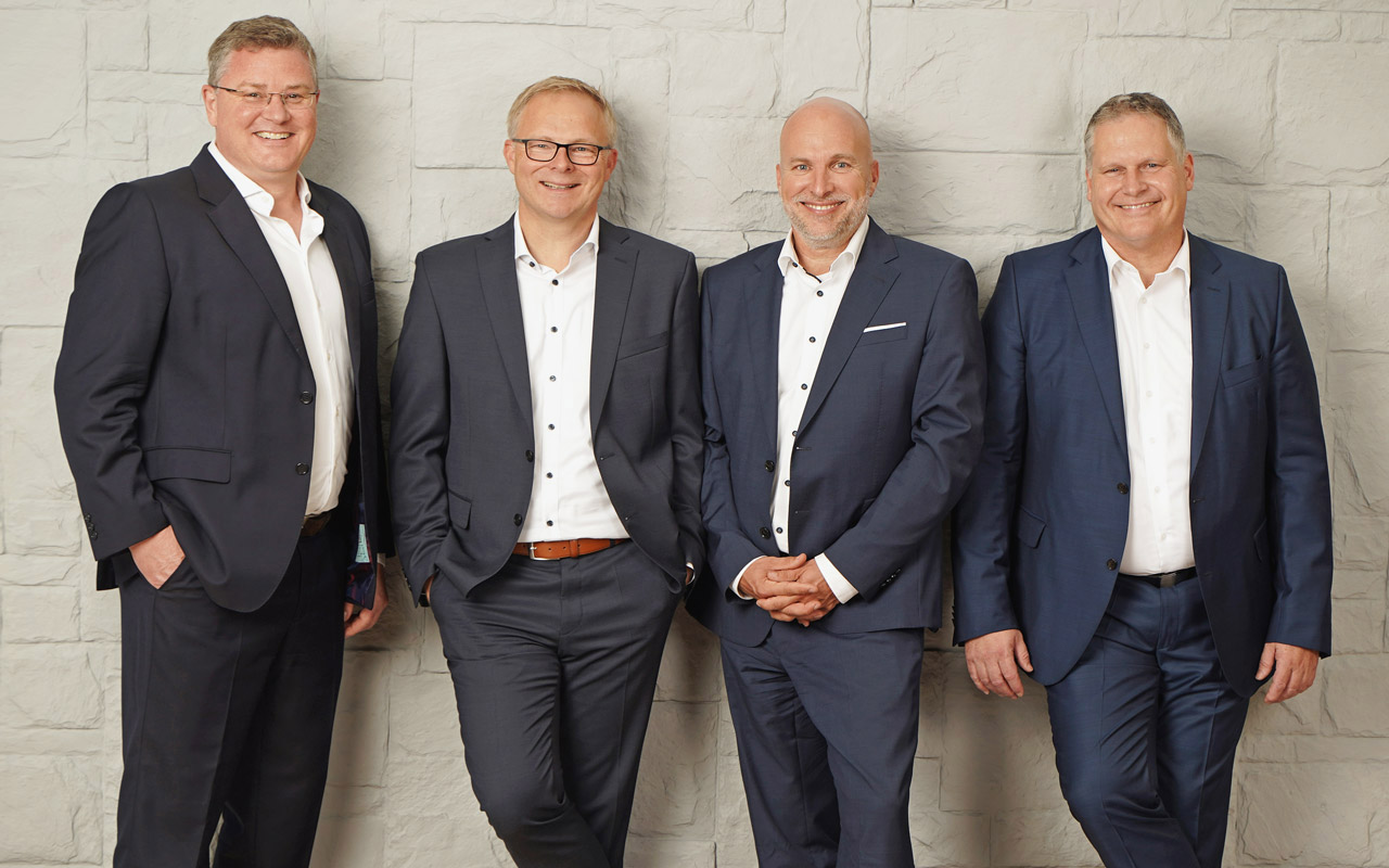 :em AG Vorstand Dr. Erik Claassen, Dr. Marcus Krastel, Dr. Sven Kleiner und Christian Donges